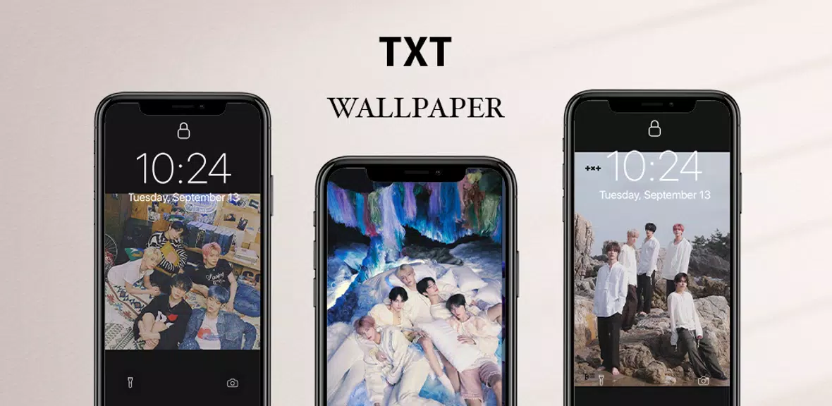 TXT Wallpaper & HD Photo Captura de tela 1