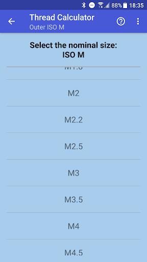 Thread calculator ภาพหน้าจอ 2