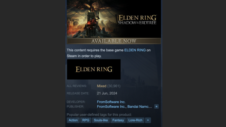 Elden Ring Shadow of the Erdtree - Mixed Reception