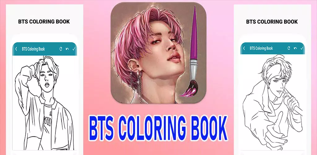 BTS Coloring Book Captura de pantalla 1