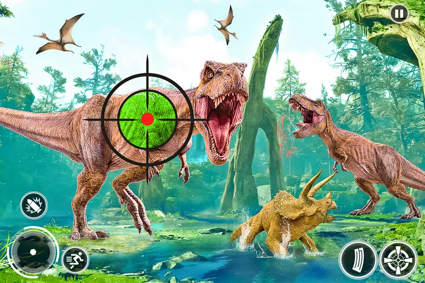 Super Dino Hunting Zoo Games Captura de tela 3