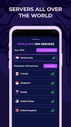 Triple Ape VPN - Safe & Secure Ekran Görüntüsü 2