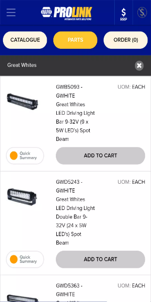 NAPA PROLink Mobile Ekran Görüntüsü 2
