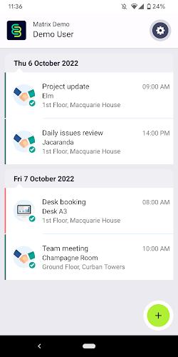 Matrix Booking Schermafbeelding 1