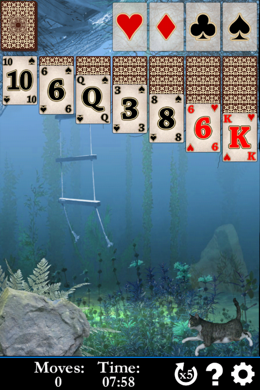 Pyramid Solitaire Water World Captura de pantalla 3
