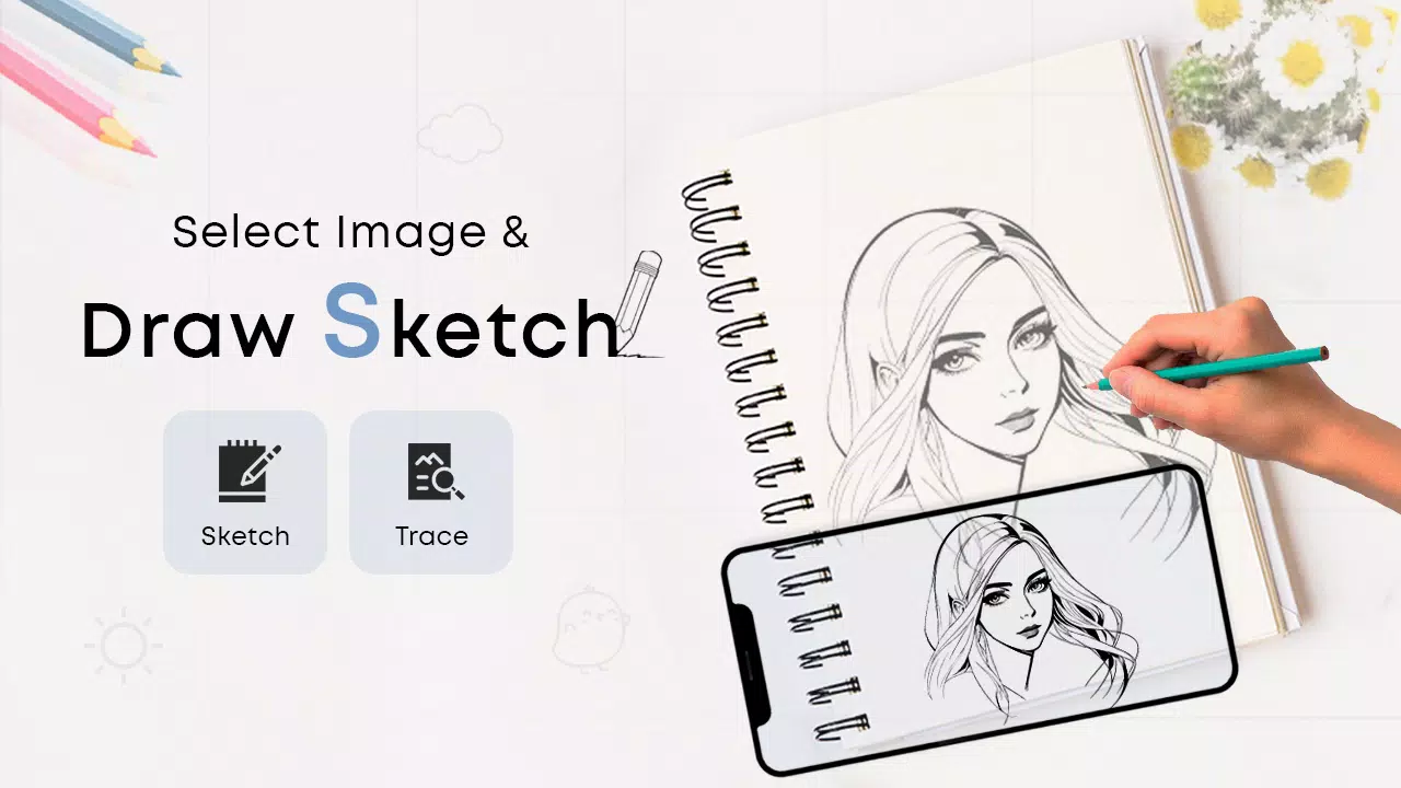 Draw Sketch & Trace Captura de pantalla 2