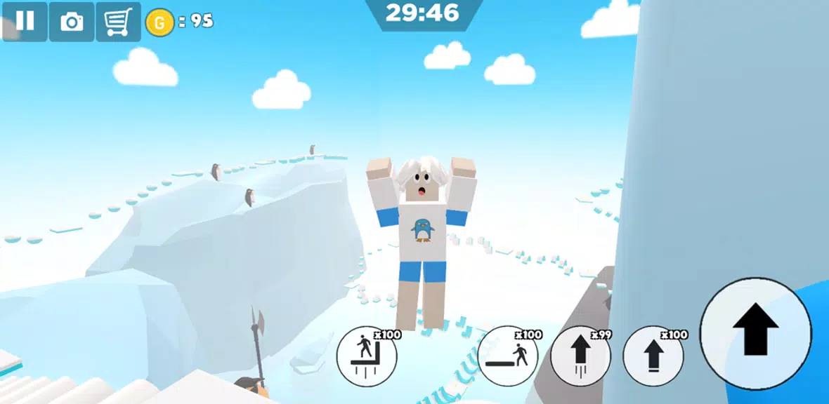 Ice snow island parkour 스크린샷 2
