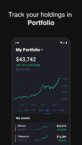 Hodler – Crypto Portfolio ဖန်သားပြင်ဓာတ်ပုံ 2