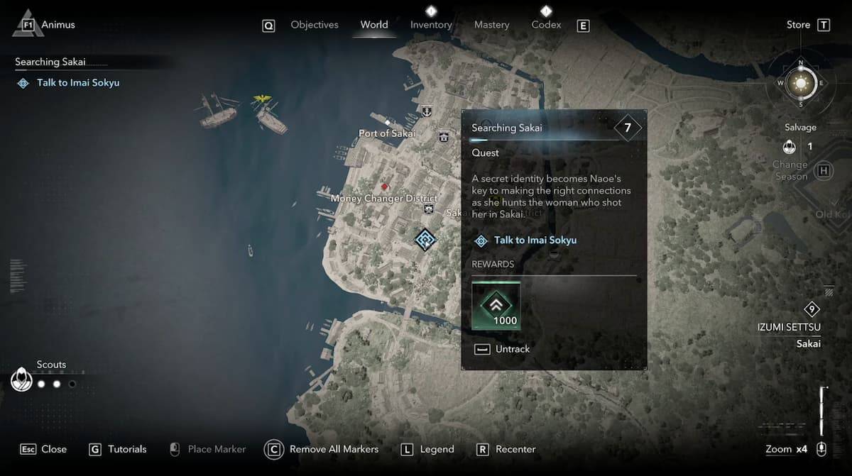 Imai Sokyu in Assassin's Creed Shadows