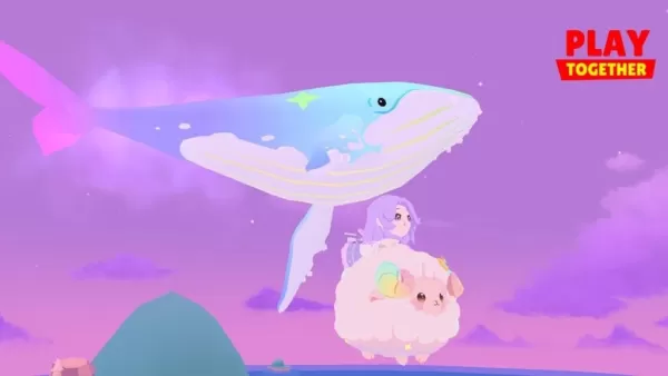 Dreamland adicionou para brincar juntos: explorar céus roxos e baleias brilhantes