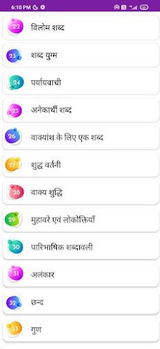 हिन्दी व्याकरण - Hindi Grammar Tangkapan skrin 3
