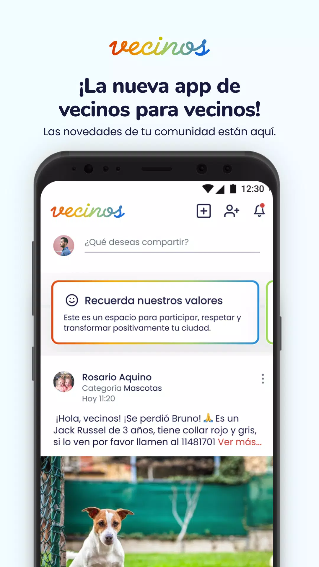 Vecinos App ဖန်သားပြင်ဓာတ်ပုံ 1