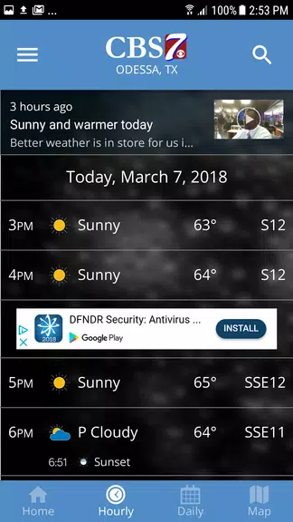 CBS7 Weather Captura de pantalla 2