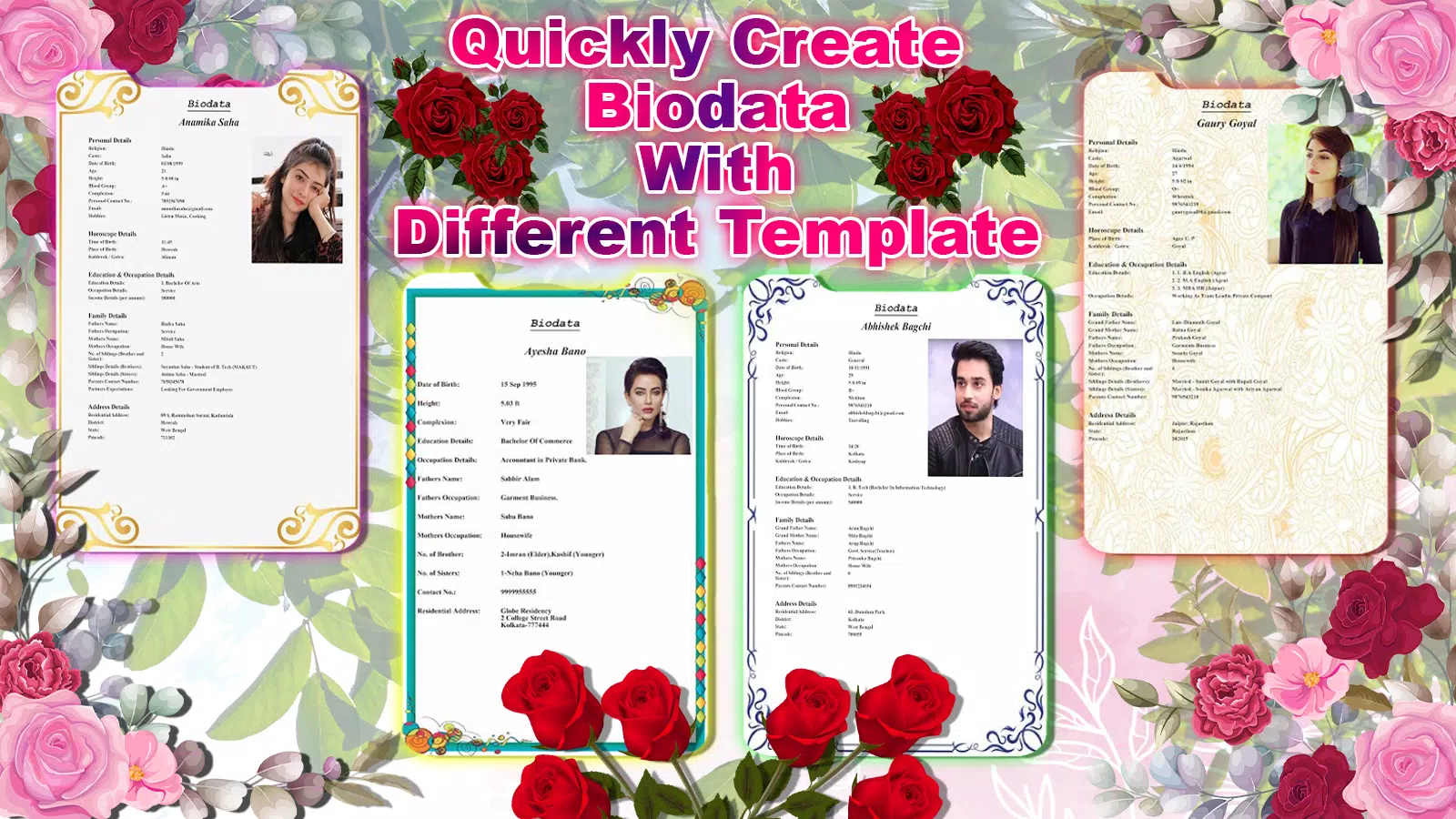 Marriage Biodata Maker Captura de pantalla 2