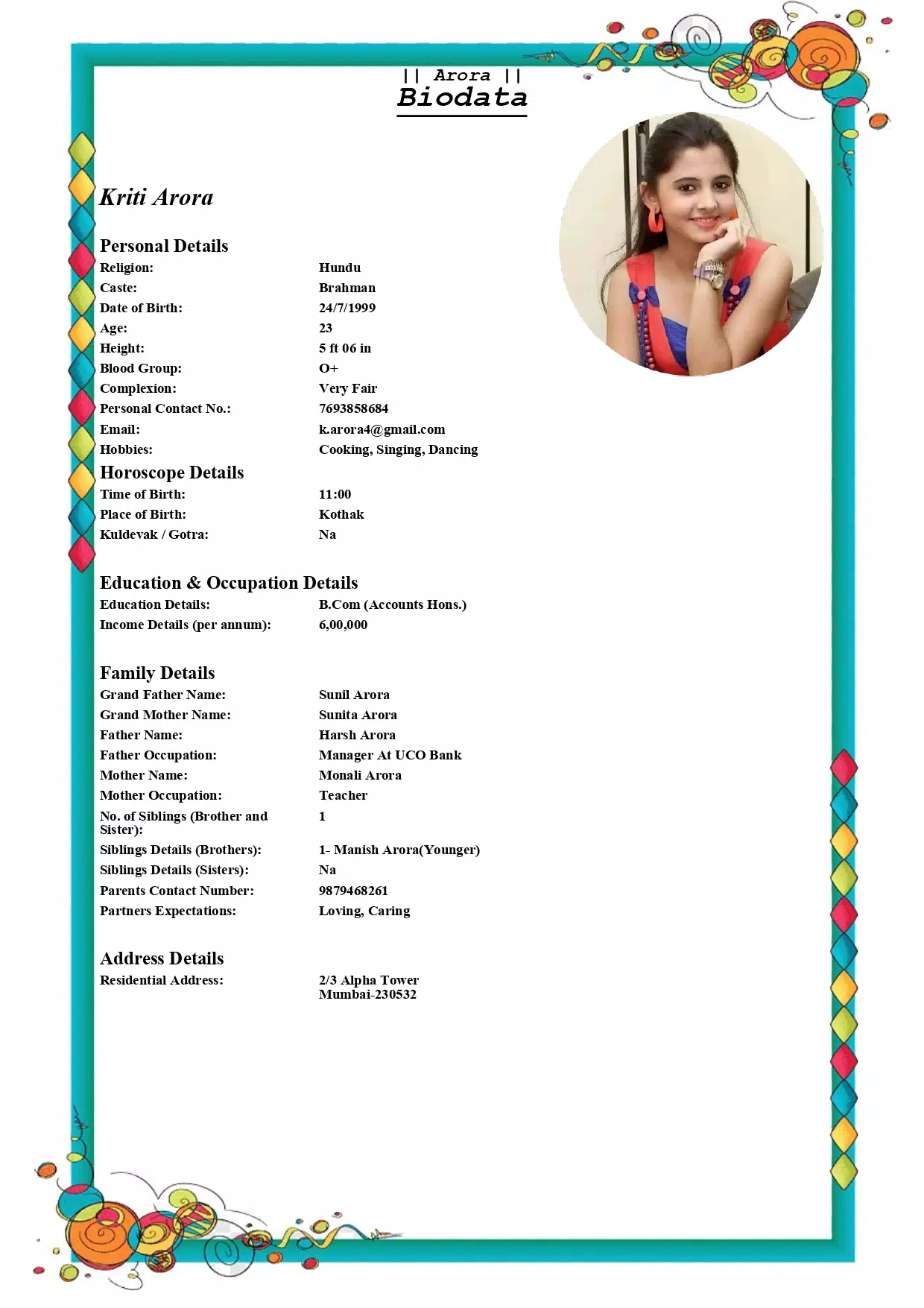 Marriage Biodata Maker Captura de pantalla 4