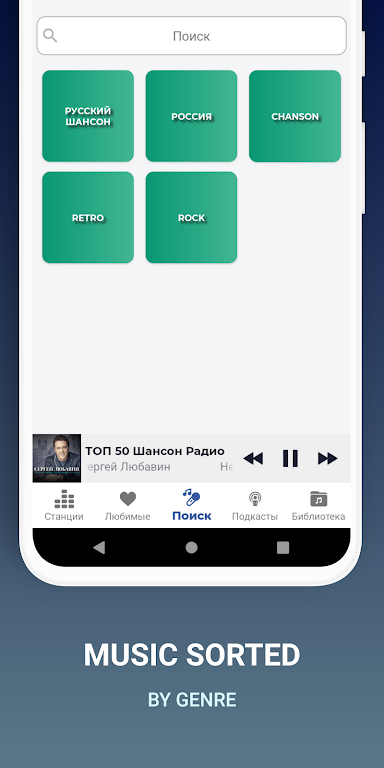 Schermata Radio Chanson Music & Podcast 4