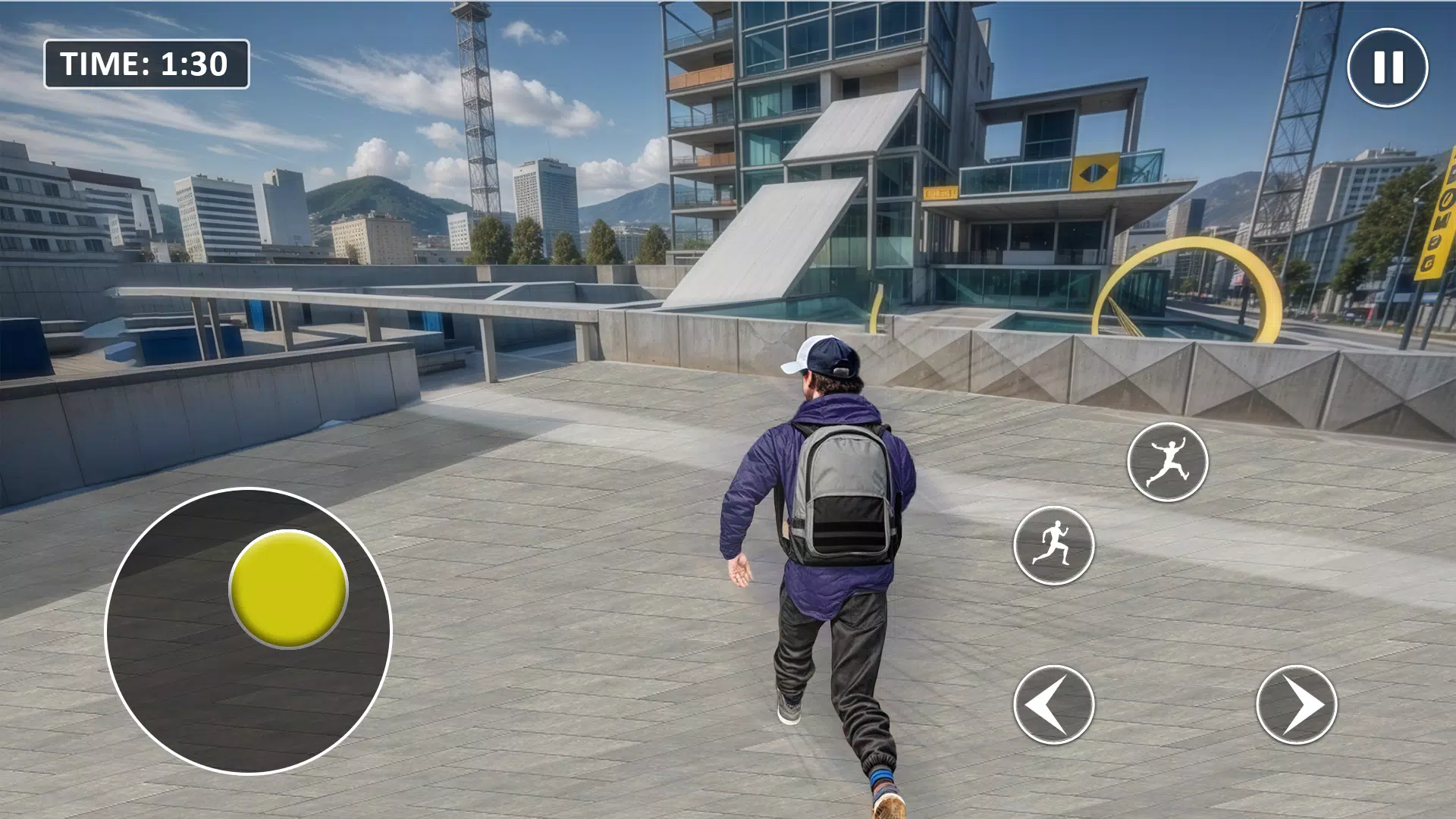 Go Up Rooftop Run Parkour Game Screenshot 4