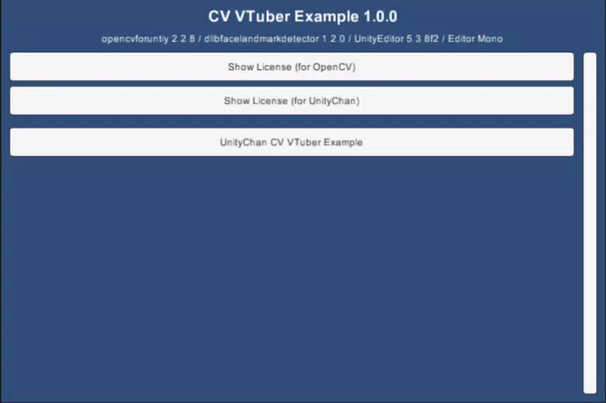 CV VTuber Example スクリーンショット 4