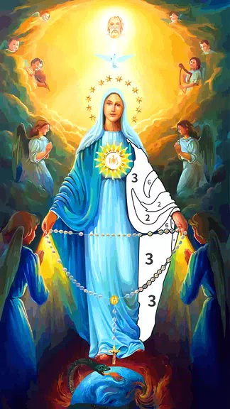 Jesus Coloring Book Color Game Capture d’écran 2