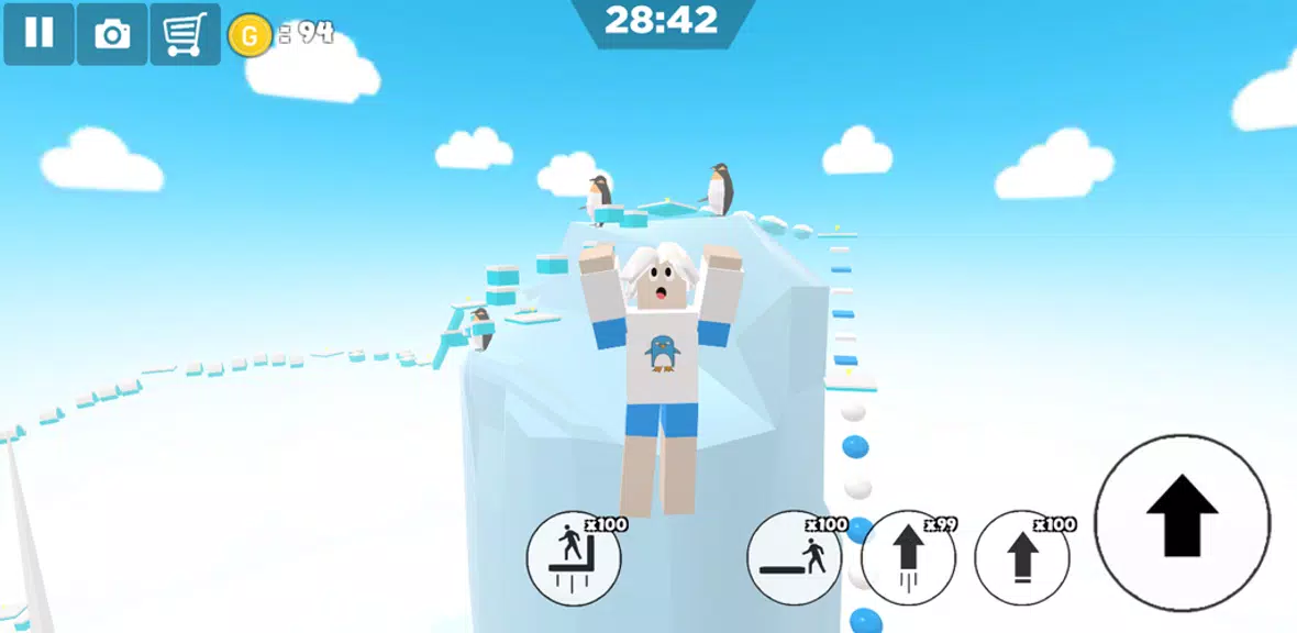 Ice snow island parkour 스크린샷 1