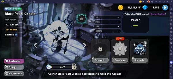 Top Ambush Cookies dans Cookierun Kingdom: Liste de niveau