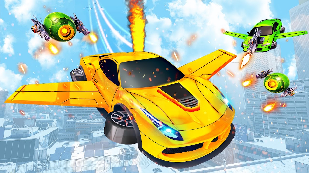 Flying car- Robot Transformation Car Driving Ảnh chụp màn hình 2