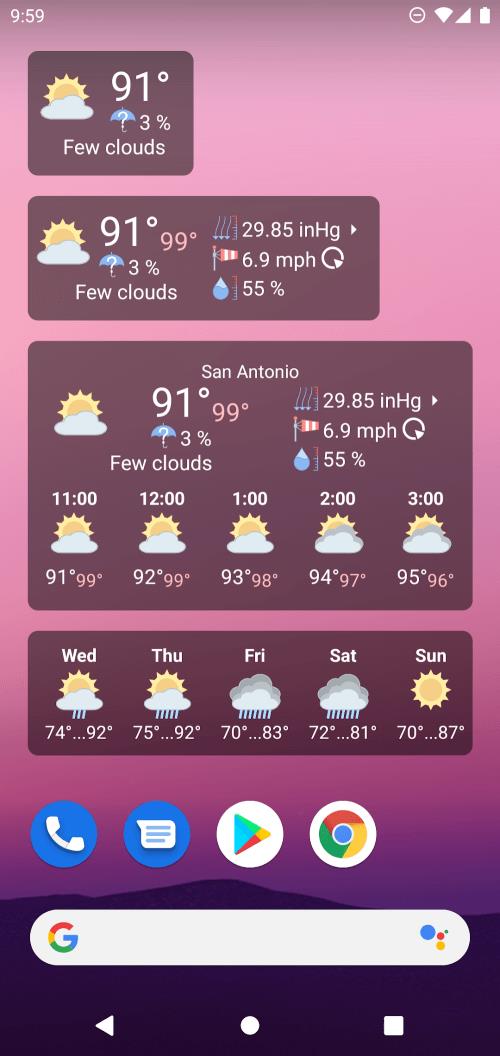 Schermata WhatWeather Pro 1