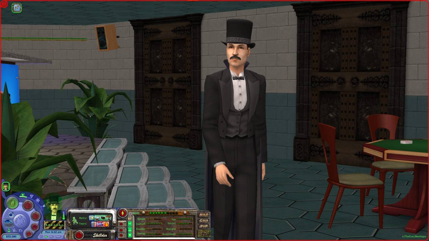 Remakes de fãs Fallout: New Vegas no Sims 2