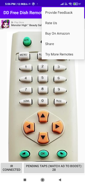 DD Dish Remote app-DTH Ekran Görüntüsü 3