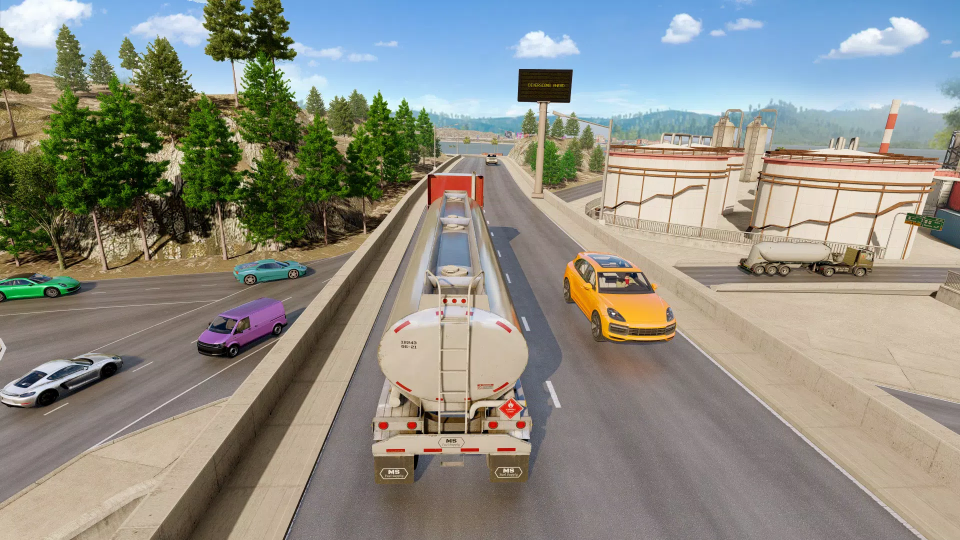 Truck Driving Sim Oil War Game Screenshot 2