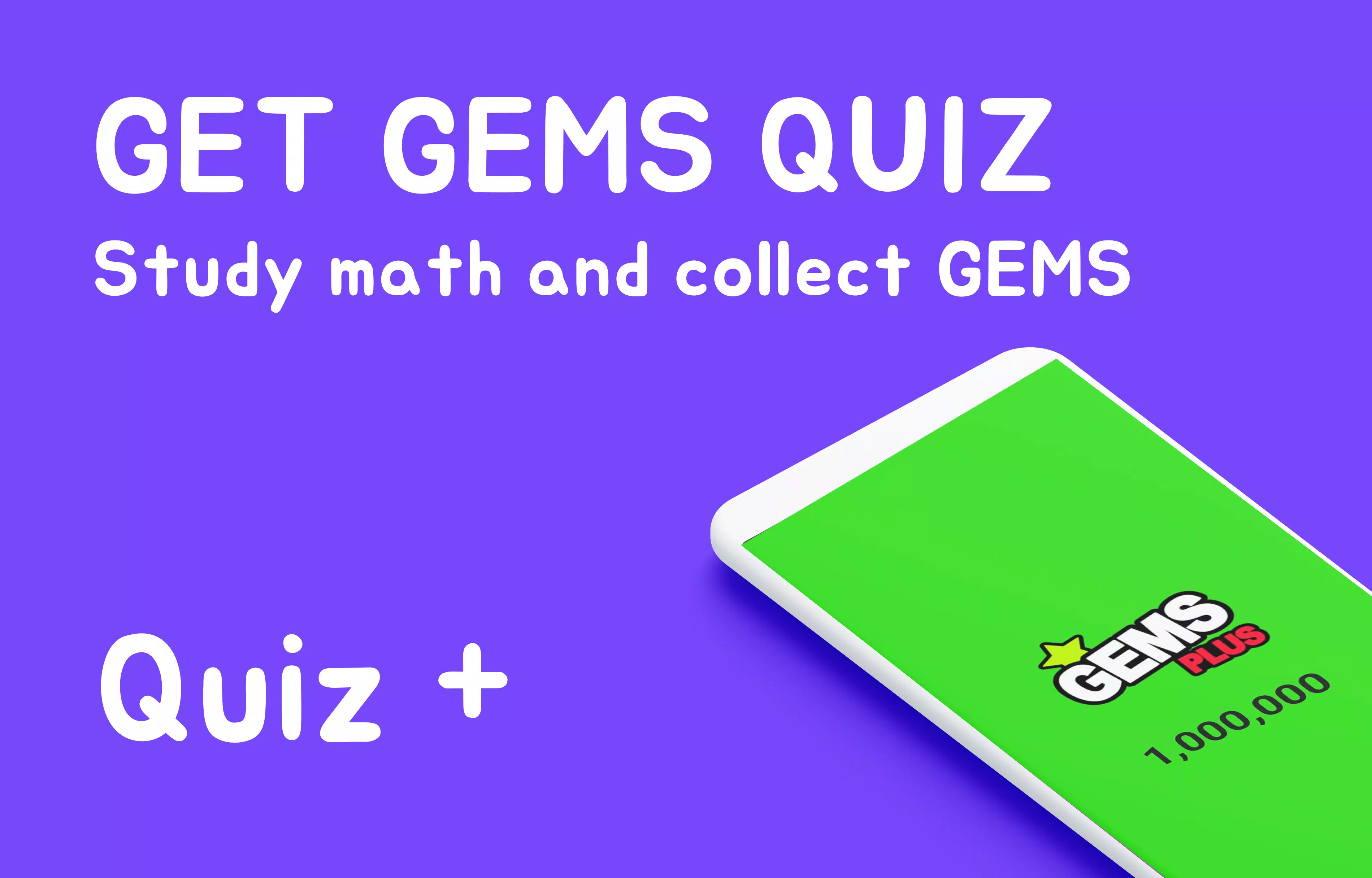 Gems Math Quiz - Plus Captura de tela 1
