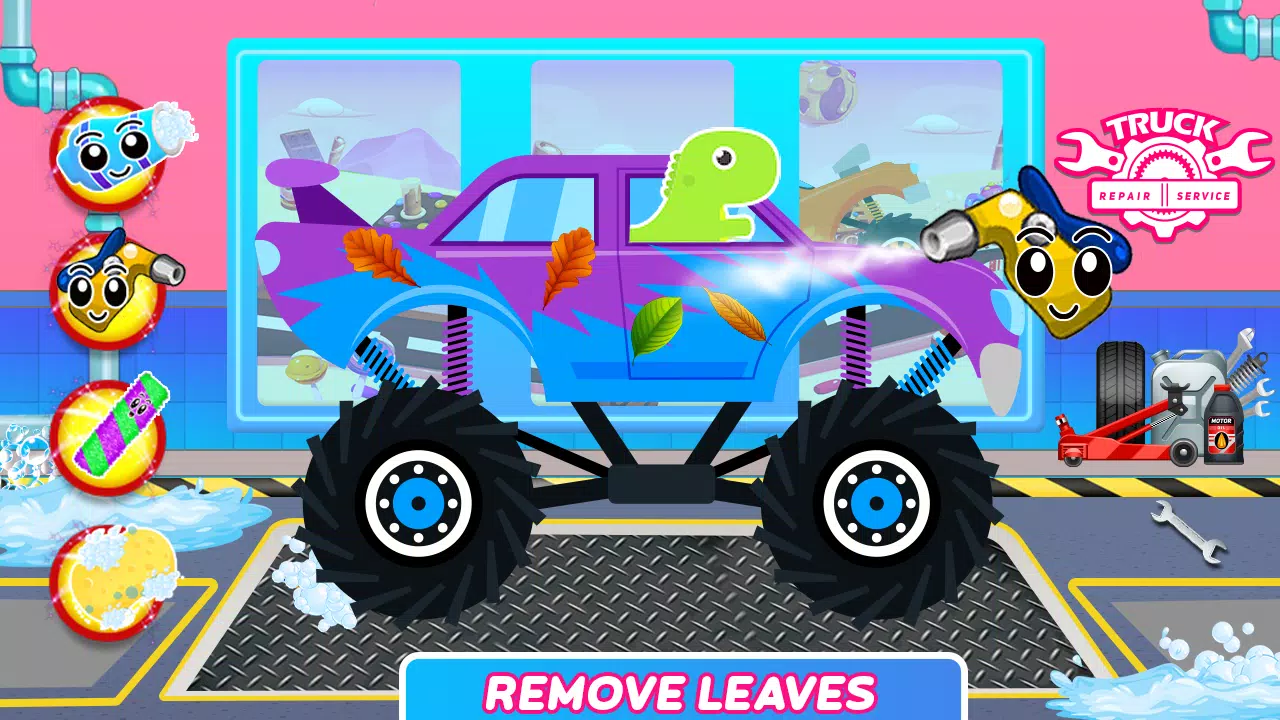 Dinosaurs Trucks Auto Workshop Screenshot 2