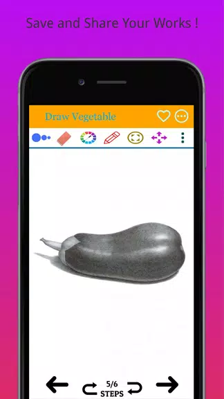 How to Draw Real Vegetables Captura de pantalla 3