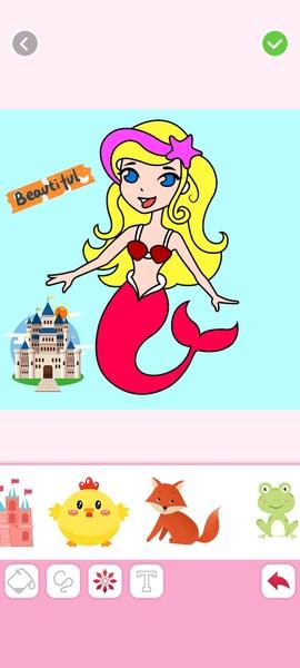 Mermaids Coloring ဖန်သားပြင်ဓာတ်ပုံ 3