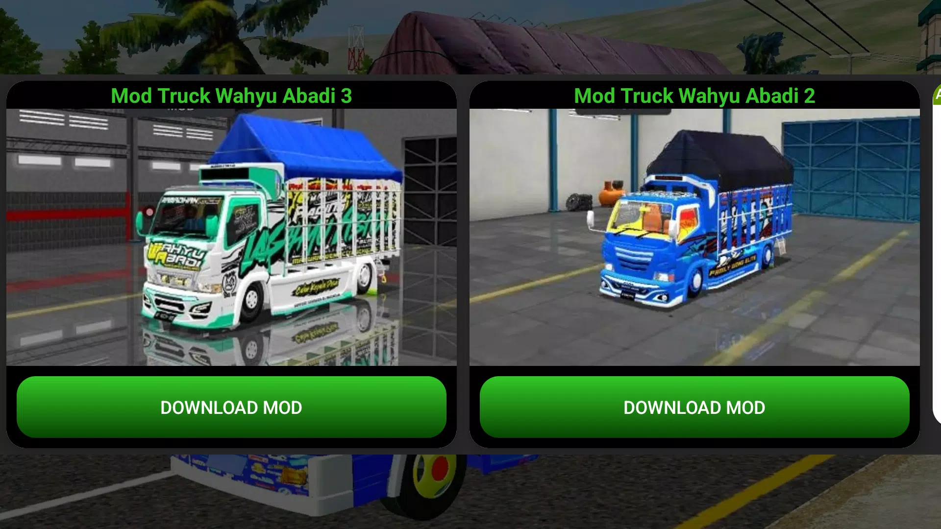 Mod Truck Wahyu Abadi Bussid スクリーンショット 1