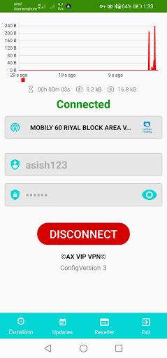 AX VIP VPN Zrzut ekranu 2