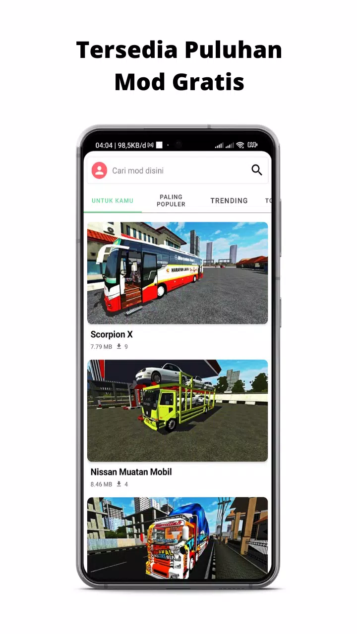 Mod BUSSID Truk Canter Tawakal Captura de pantalla 2