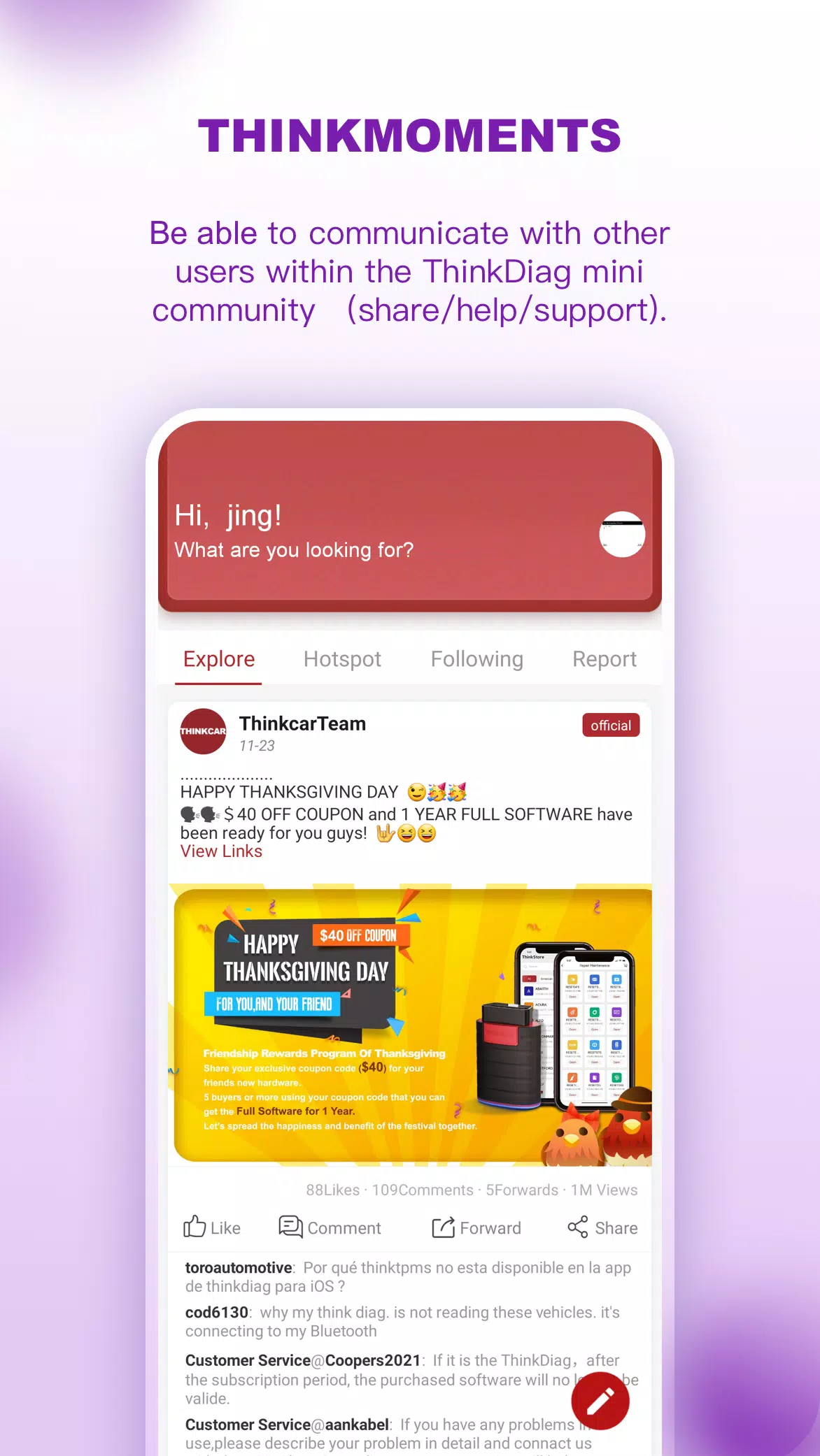 ThinkDiag mini Captura de tela 3
