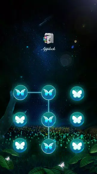 Schermata AppLock Theme Flying Butterfly 1