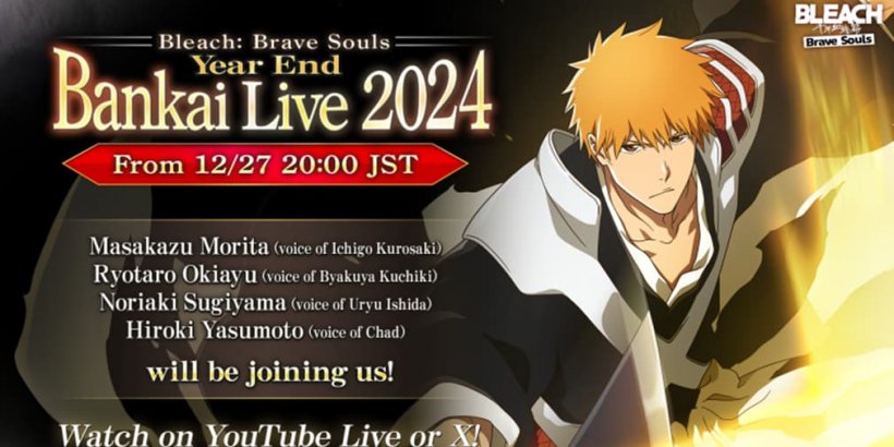 Bleach: Ipinagdiriwang ng Brave Souls na may End- ng-on-year Livestream