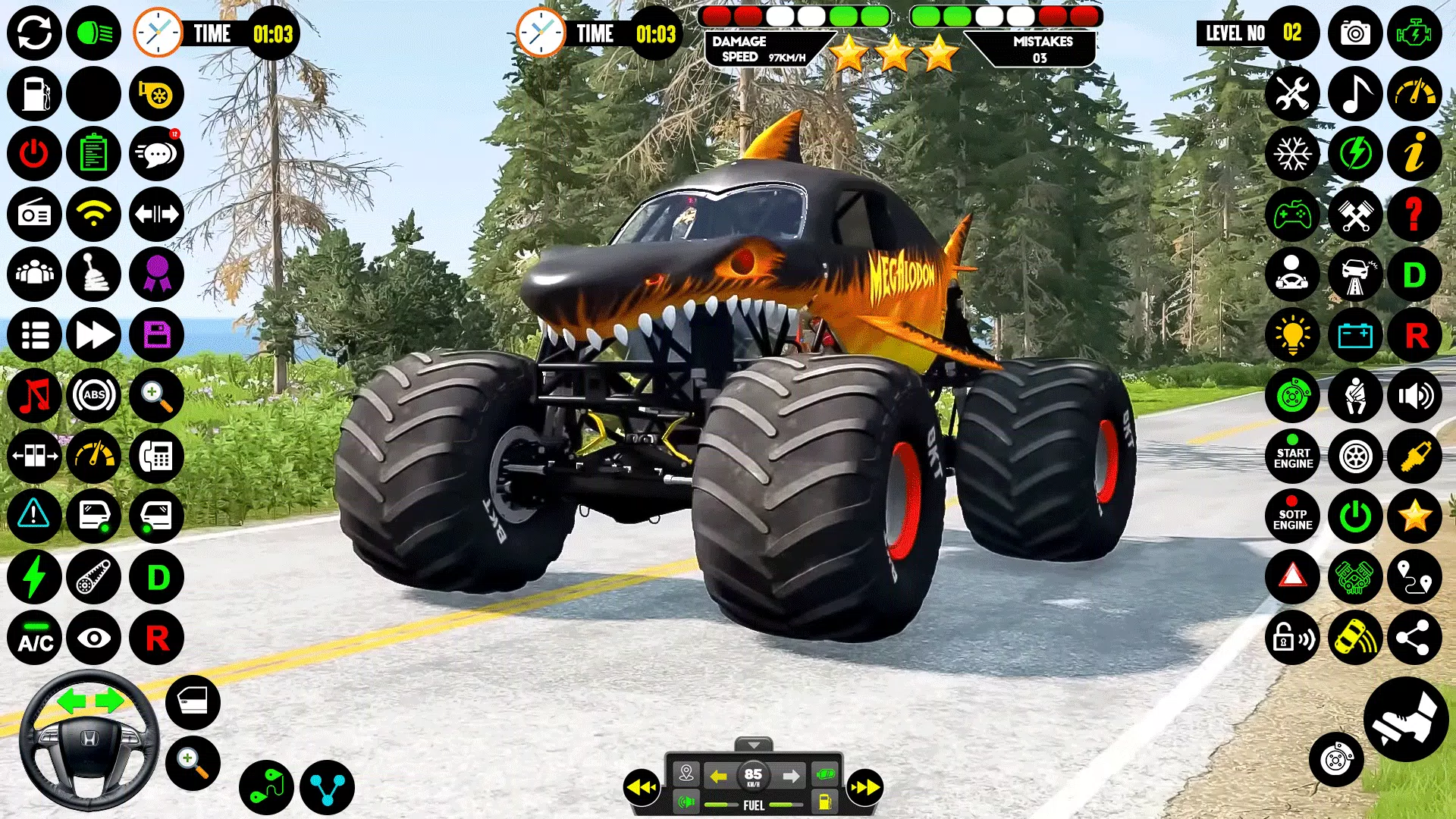 Monster Truck Racing: Truck 3D Captura de pantalla 1
