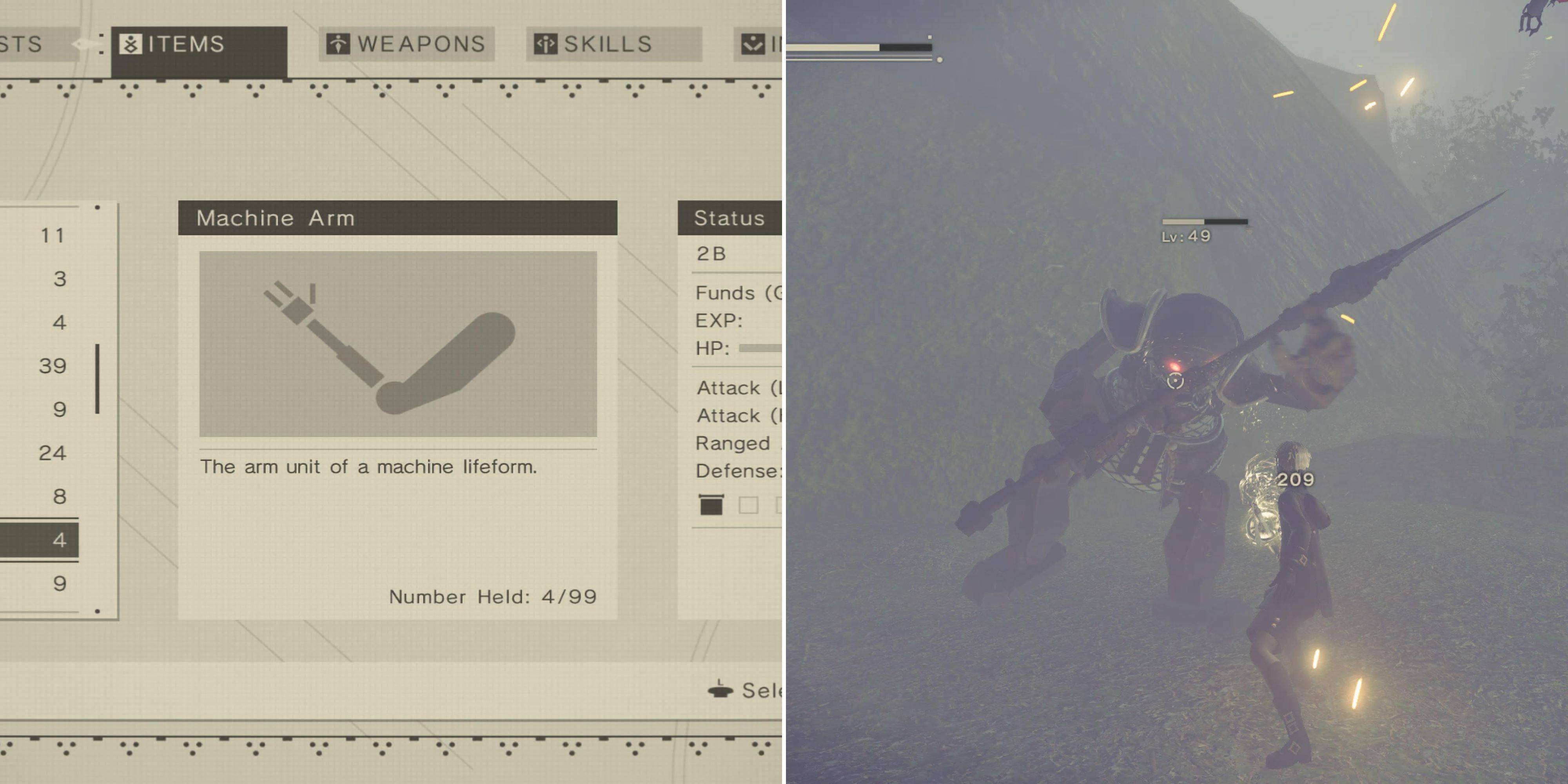 Farm Machine Arms sa NieR: Automata