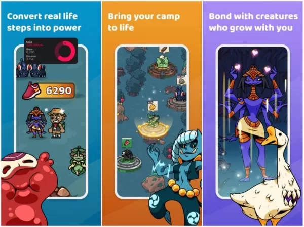 Monster Walk角色定制與生物收集介面