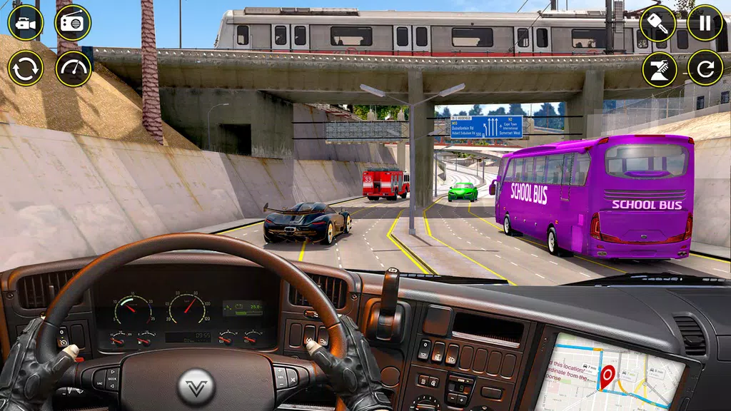 School Bus Coach Driver Games Capture d’écran 4