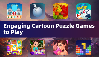 楽しくて引き込まれるカートンパズルゲーム