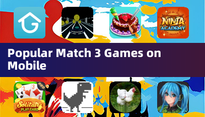 手機上流行的消除三連遊戲