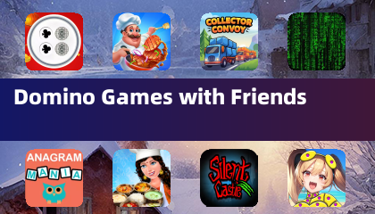 与朋友一起玩多米诺骨牌游戏