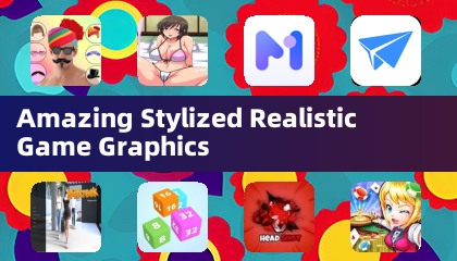 Erstaunliche stilisierte realistische Spielgrafiken